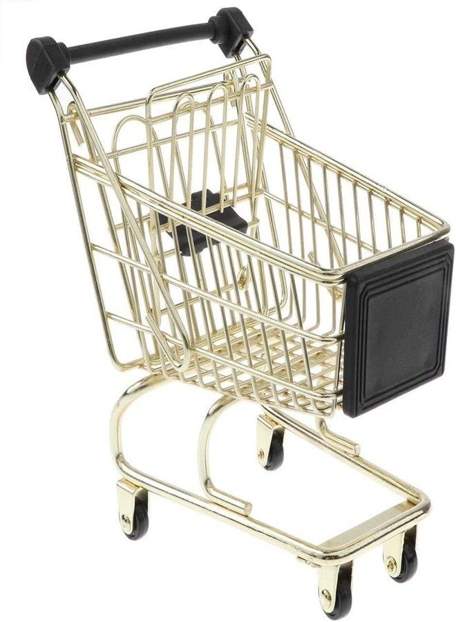 KRAFTMASTERS� Mini Shopping Hand Trolley Cart Storage Basket for Storing Pretend Toy (Random Color Will be Send) - Image 1
